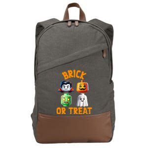 Building Bricks Halloween Costume Brick Or Treat Monsters Cotton Canvas Backpack