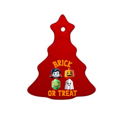 Building Bricks Halloween Costume Brick Or Treat Monsters Ceramic Tree Ornament