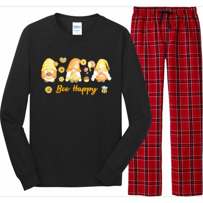 Beekeeping Bee Happy Gnomies Honey Bee Great Gift Long Sleeve Pajama Set