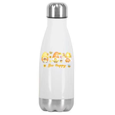 Beekeeping Bee Happy Gnomies Honey Bee Great Gift Stainless Steel Insulated Water Bottle