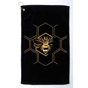 Beekeeper Beekeeping Honeycomb Love For Bees Platinum Collection Golf Towel