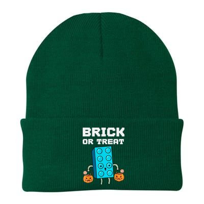 Block Building Halloween Brick Or Treat Kids Master Builder Knit Cap Winter Beanie