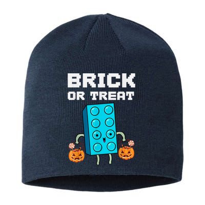 Block Building Halloween Brick Or Treat Kids Master Builder Sustainable Beanie