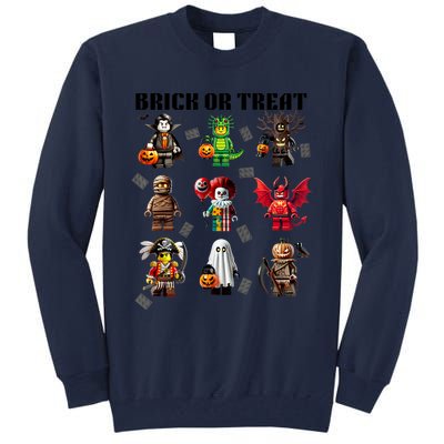 Building Bricks Halloween Brick Or Treat Costume Monsters Tall Sweatshirt