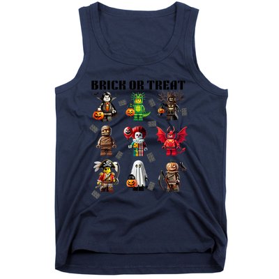 Building Bricks Halloween Brick Or Treat Costume Monsters Tank Top