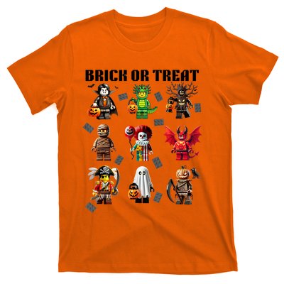 Building Bricks Halloween Brick Or Treat Costume Monsters T-Shirt