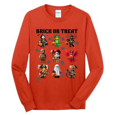 Building Bricks Halloween Brick Or Treat Costume Monsters Tall Long Sleeve T-Shirt