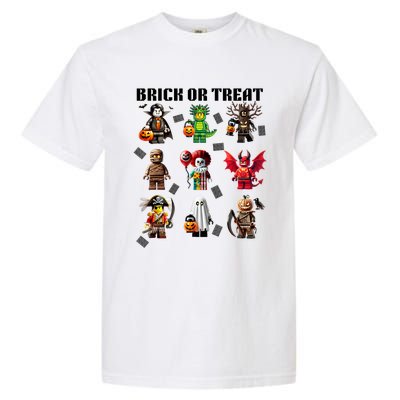 Building Bricks Halloween Brick Or Treat Costume Monsters Garment-Dyed Heavyweight T-Shirt