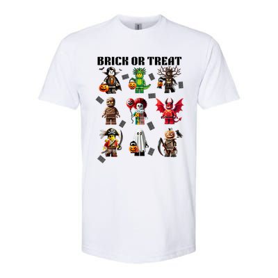 Building Bricks Halloween Brick Or Treat Costume Monsters Softstyle CVC T-Shirt