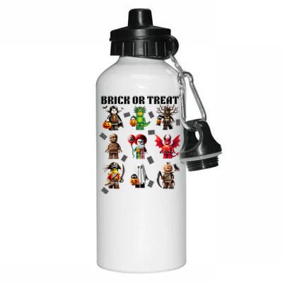 Building Bricks Halloween Brick Or Treat Costume Monsters Aluminum Water Bottle