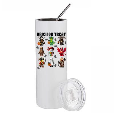 Building Bricks Halloween Brick Or Treat Costume Monsters Stainless Steel Tumbler