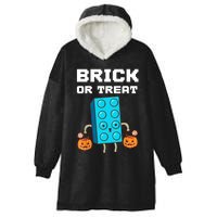 Block Building Halloween Brick Or Treat Kids Master Builder Hooded Wearable Blanket