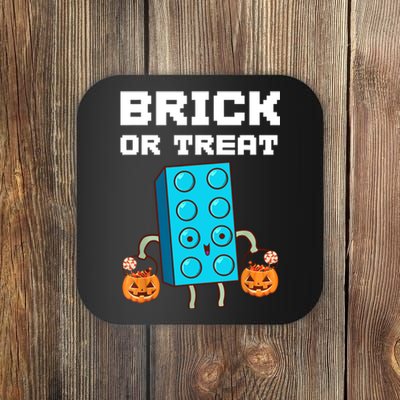 Block Building Halloween Brick Or Treat Kids Master Builder Coaster