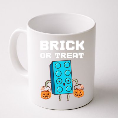 Block Building Halloween Brick Or Treat Kids Master Builder Coffee Mug