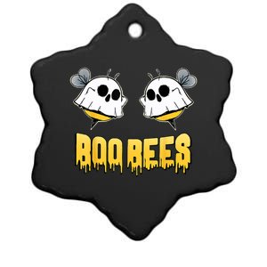 Boo Bees Halloween Funny Costume For Adult Women Bee Couple Ceramic Star Ornament