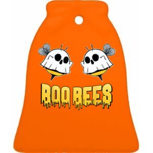 Boo Bees Halloween Funny Costume For Adult Women Bee Couple Ceramic Bell Ornament