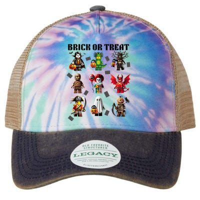 Building Bricks Halloween Brick Or Treat Costume Monsters Legacy Tie Dye Trucker Hat