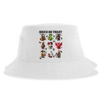 Building Bricks Halloween Brick Or Treat Costume Monsters Sustainable Bucket Hat