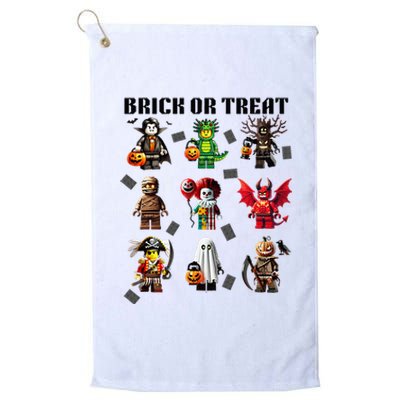 Building Bricks Halloween Brick Or Treat Costume Monsters Platinum Collection Golf Towel