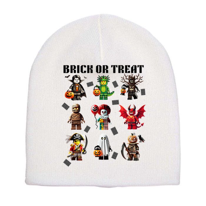 Building Bricks Halloween Brick Or Treat Costume Monsters Short Acrylic Beanie