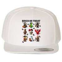 Building Bricks Halloween Brick Or Treat Costume Monsters Wool Snapback Cap