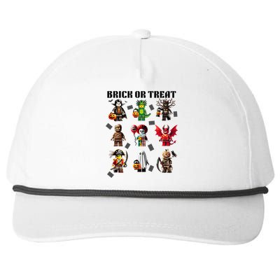 Building Bricks Halloween Brick Or Treat Costume Monsters Snapback Five-Panel Rope Hat