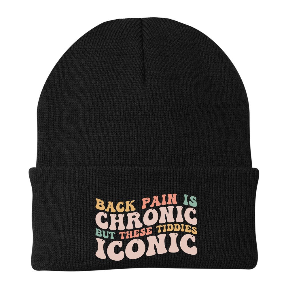 Big Boob Humor Iconic Funny Inappropriate Embarrassing Beanie