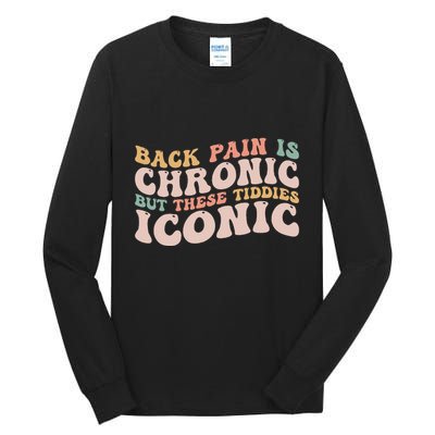 Big Boob Humor Iconic Funny Inappropriate Embarrassing Tall Long Sleeve T-Shirt