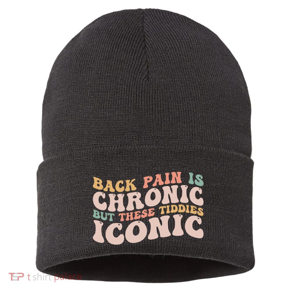 Big Boob Humor Iconic Funny Inappropriate Embarrassing Sustainable Knit Beanie