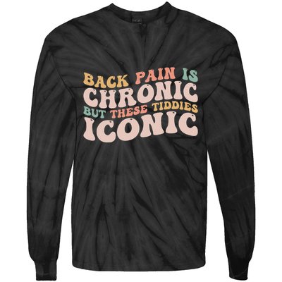 Big Boob Humor Iconic Funny Inappropriate Embarrassing Tie-Dye Long Sleeve Shirt