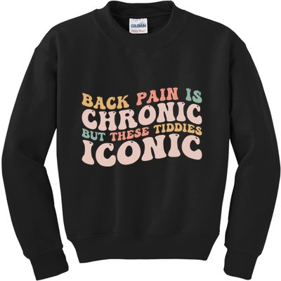 Big Boob Humor Iconic Funny Inappropriate Embarrassing Kids Sweatshirt