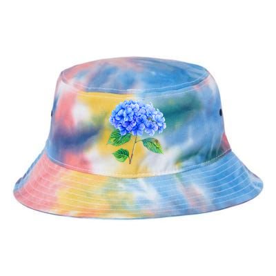 Beautiful Blue Hydrangea Flowers Tie Dye Newport Bucket Hat