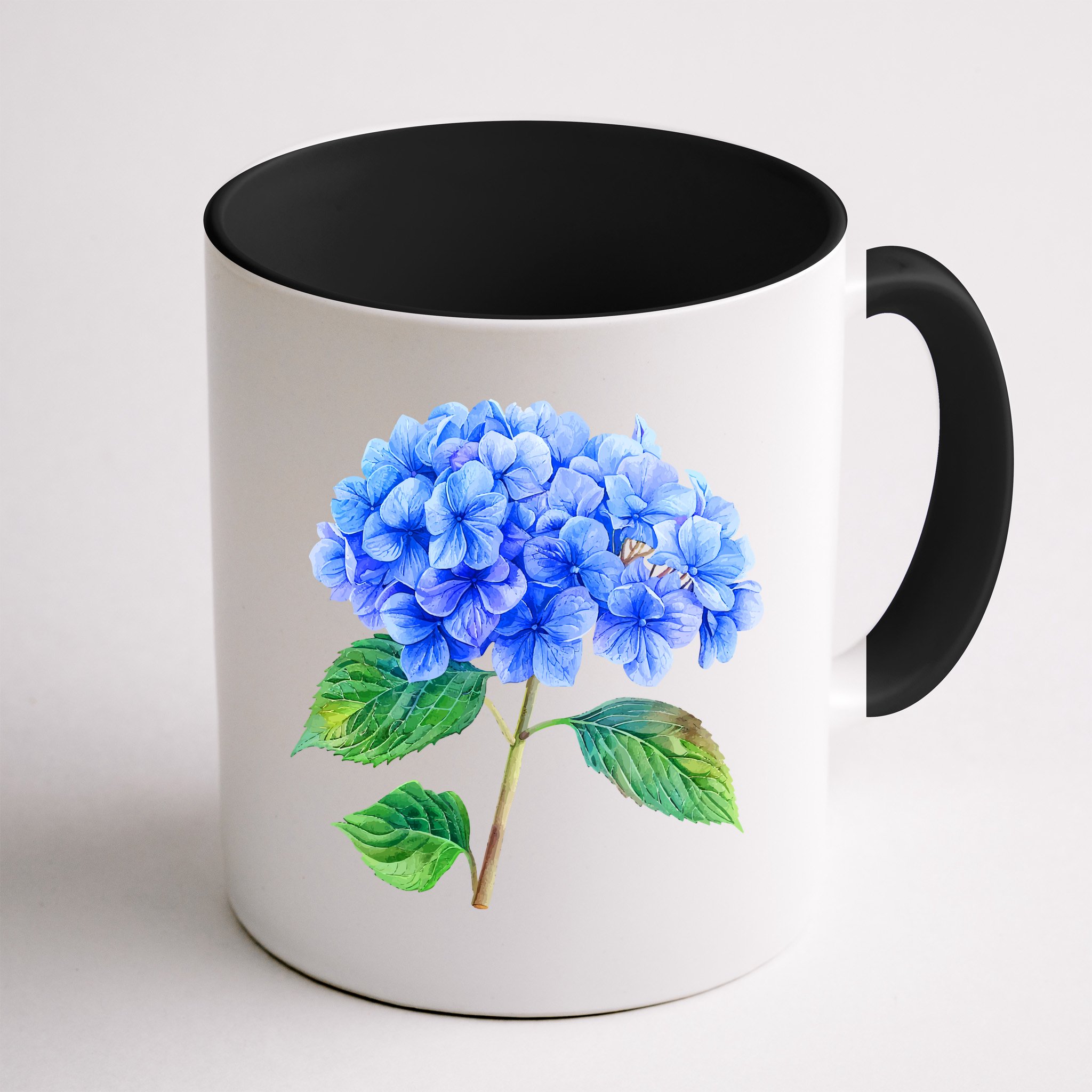 Beautiful Blue Hydrangea Flowers Mug