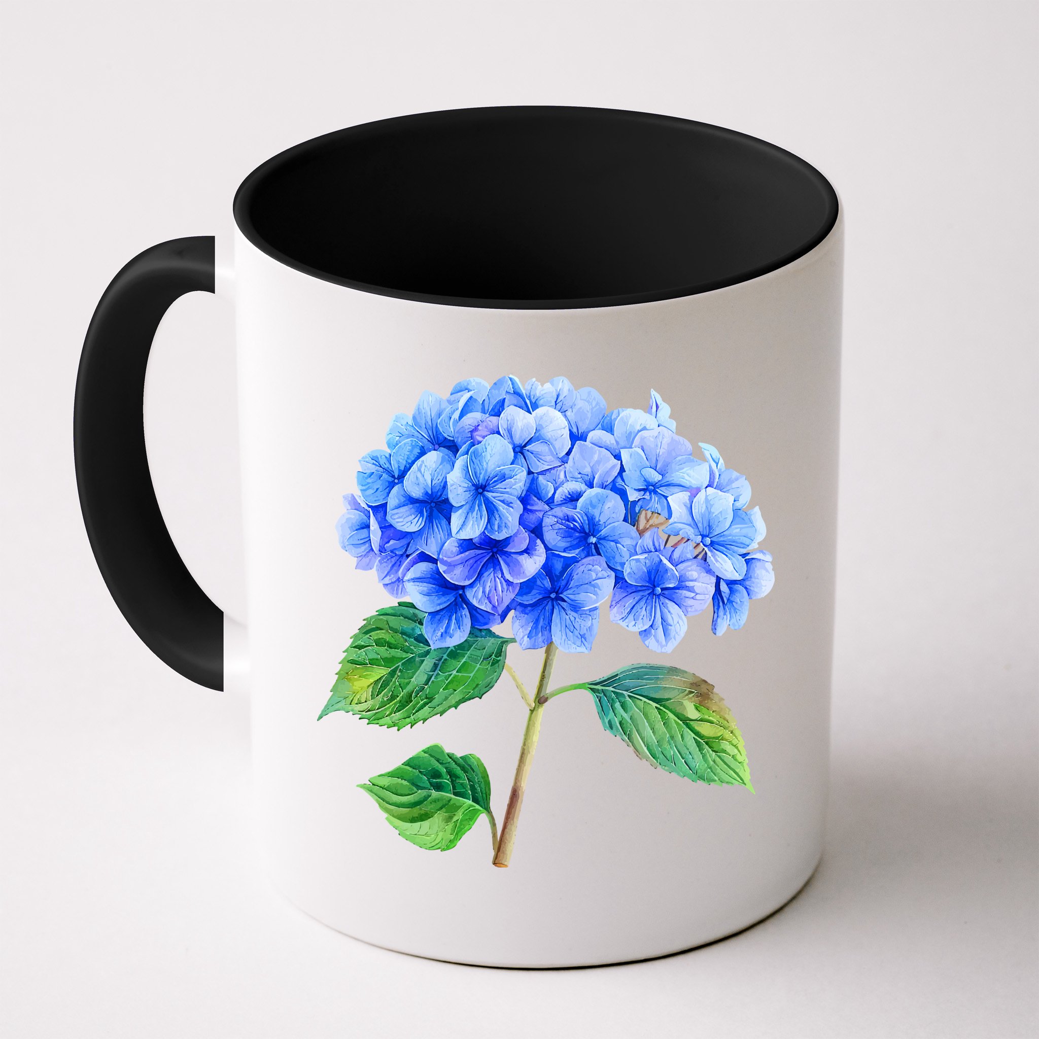 Beautiful Blue Hydrangea Flowers Mug