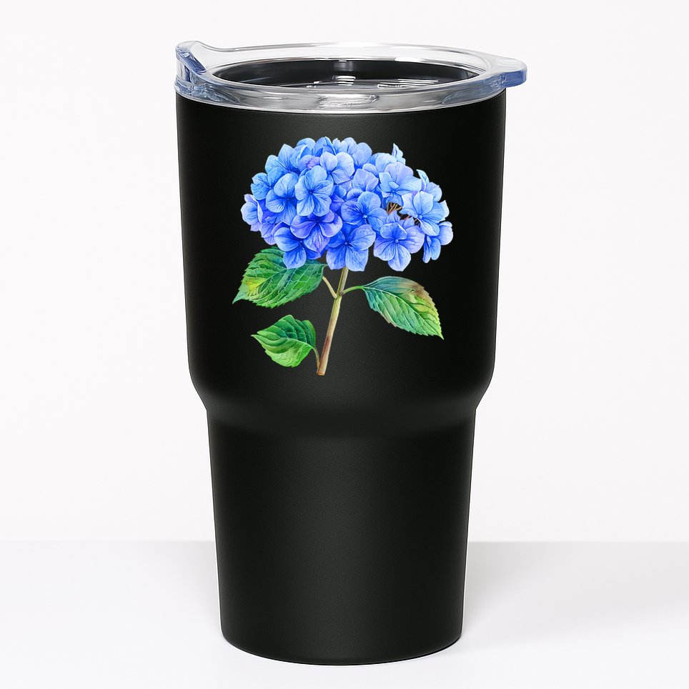 Beautiful Blue Hydrangea Flowers Tumbler