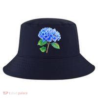 Beautiful Blue Hydrangea Flowers Cool Comfort Performance Bucket Hat