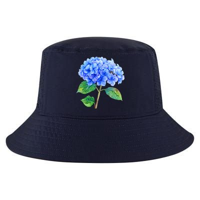 Beautiful Blue Hydrangea Flowers Cool Comfort Performance Bucket Hat