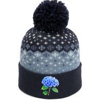 Beautiful Blue Hydrangea Flowers The Baniff Cuffed Pom Beanie