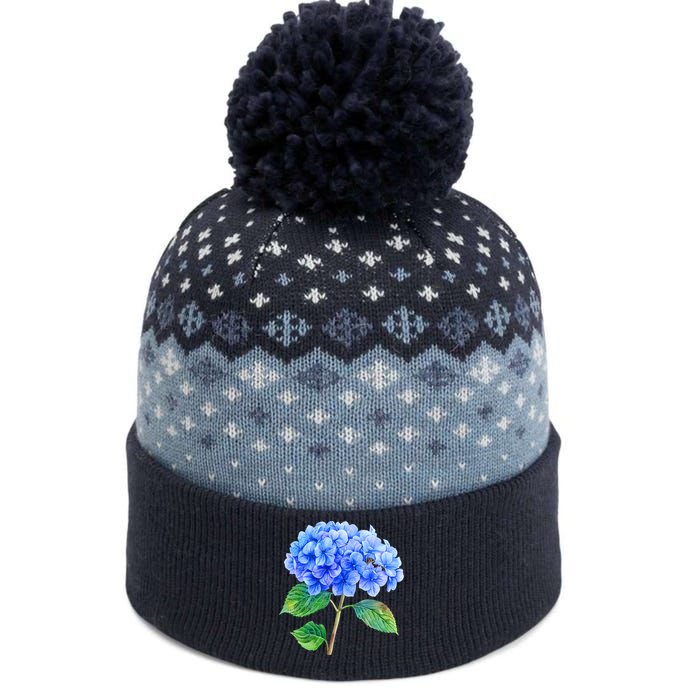 Beautiful Blue Hydrangea Flowers The Baniff Cuffed Pom Beanie