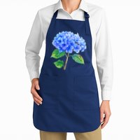 Beautiful Blue Hydrangea Flowers Apron