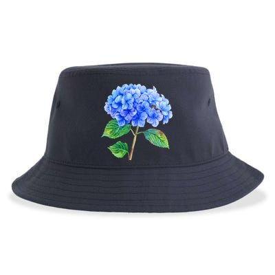 Beautiful Blue Hydrangea Flowers Sustainable Bucket Hat