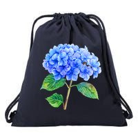 Beautiful Blue Hydrangea Flowers Drawstring Bag