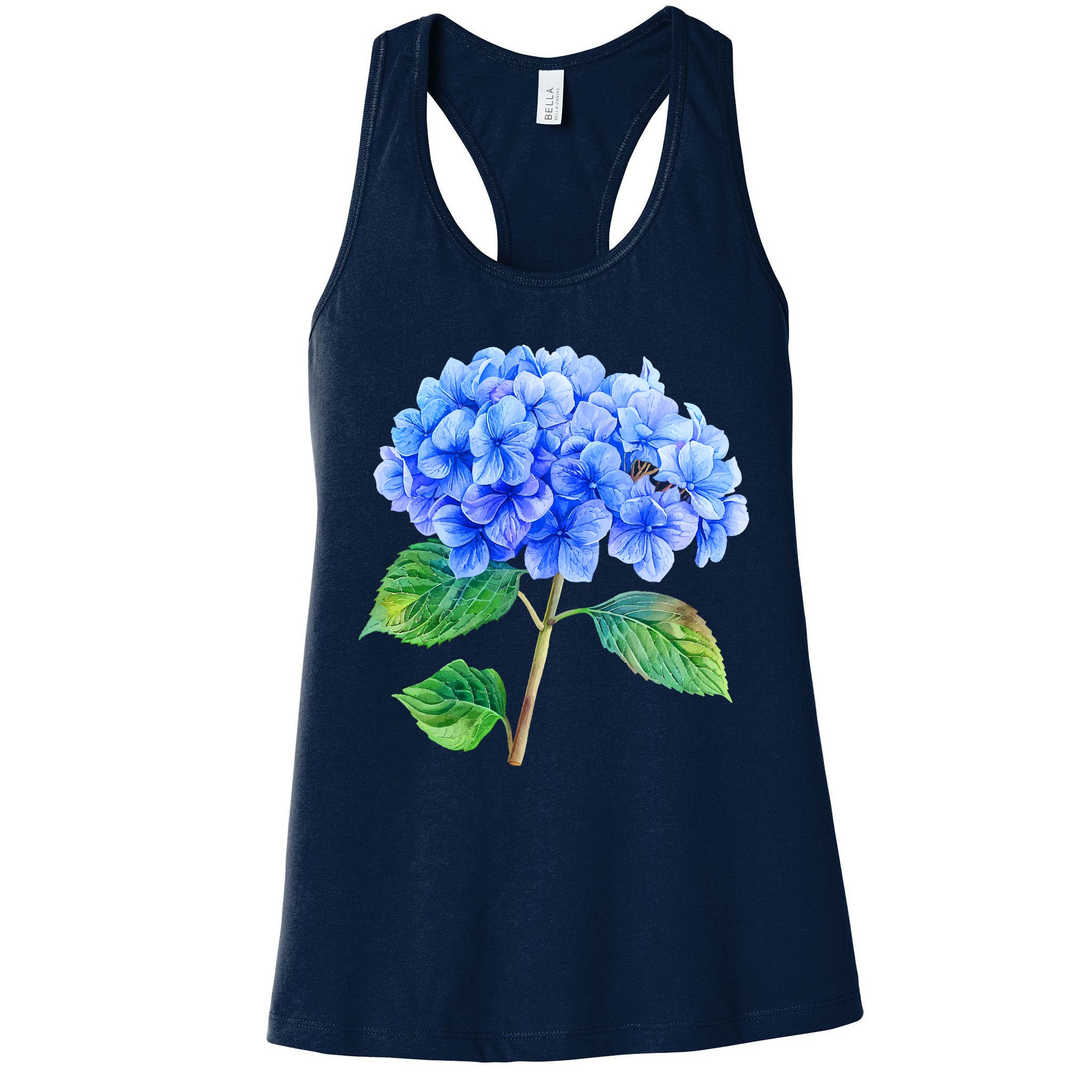 Beautiful Blue Hydrangea Flowers Womens Tank Top