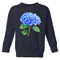 Beautiful Blue Hydrangea Flowers Toddler Sweatshirt