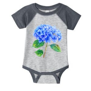 Beautiful Blue Hydrangea Flowers Infant Baby Jersey Bodysuit