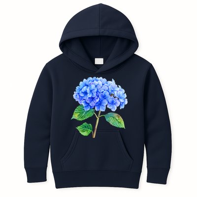 Beautiful Blue Hydrangea Flowers Kids Hoodie