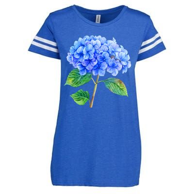 Beautiful Blue Hydrangea Flowers Enza Ladies Jersey Football T-Shirt