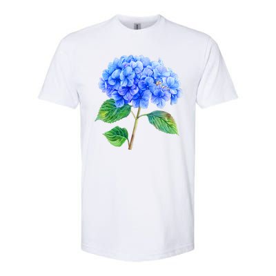 Beautiful Blue Hydrangea Flowers Softstyle® CVC T-Shirt