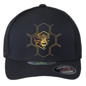 Beekeeper Beekeeping Honeycomb Love For Bees Flexfit Unipanel Trucker Cap