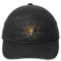 Beekeeper Beekeeping Honeycomb Love For Bees 7-Panel Snapback Hat